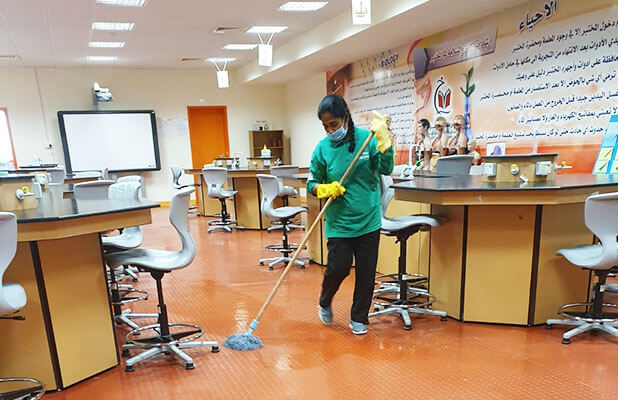 Class room cleaning services in Doha, Qatar